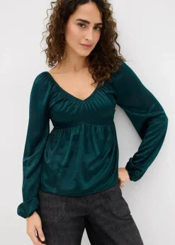 bonprix Nachhaltigere Materialien|Blusen & Tuniken^Blusenshirt tiefgrün
