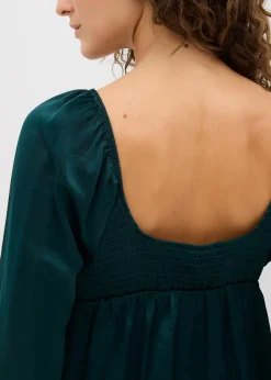 bonprix Nachhaltigere Materialien|Blusen & Tuniken^Blusenshirt tiefgrün