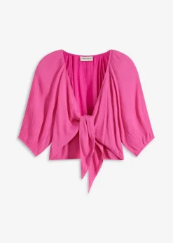 bonprix Nachhaltigere Materialien|Blusen & Tuniken^Blusenshirt aus fließender Viskose fuchsia