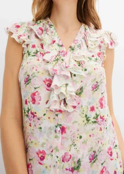 bonprix Bekleidung·Jacken & Mäntel|Blusen & Tuniken^Blusentop violettorchidee geblümt