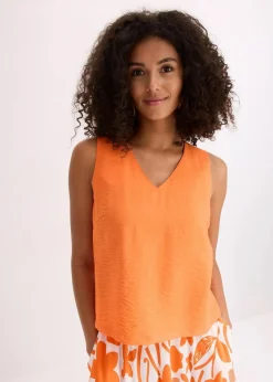 bonprix Bekleidung·Jacken & Mäntel|Blusen & Tuniken^Blusentop aus softem Viskose-Mix mango