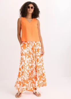 bonprix Bekleidung·Jacken & Mäntel|Blusen & Tuniken^Blusentop aus softem Viskose-Mix mango