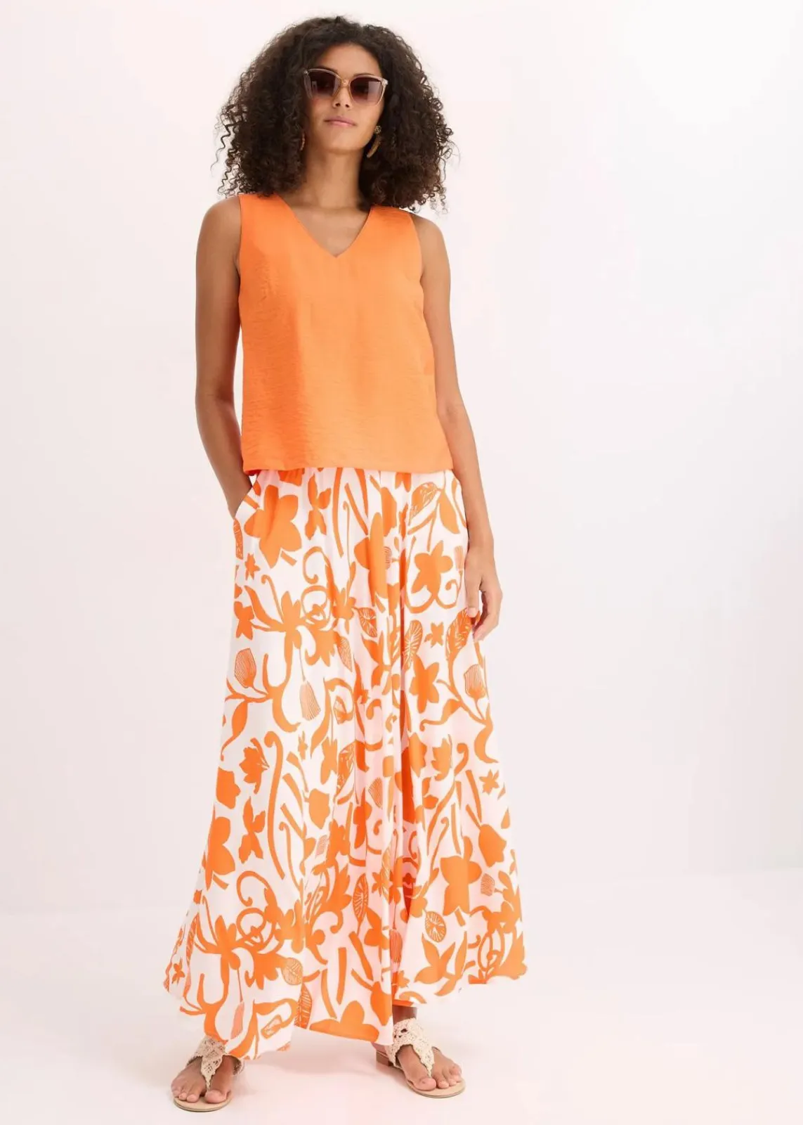 bonprix Bekleidung·Jacken & Mäntel|Blusen & Tuniken^Blusentop aus softem Viskose-Mix mango