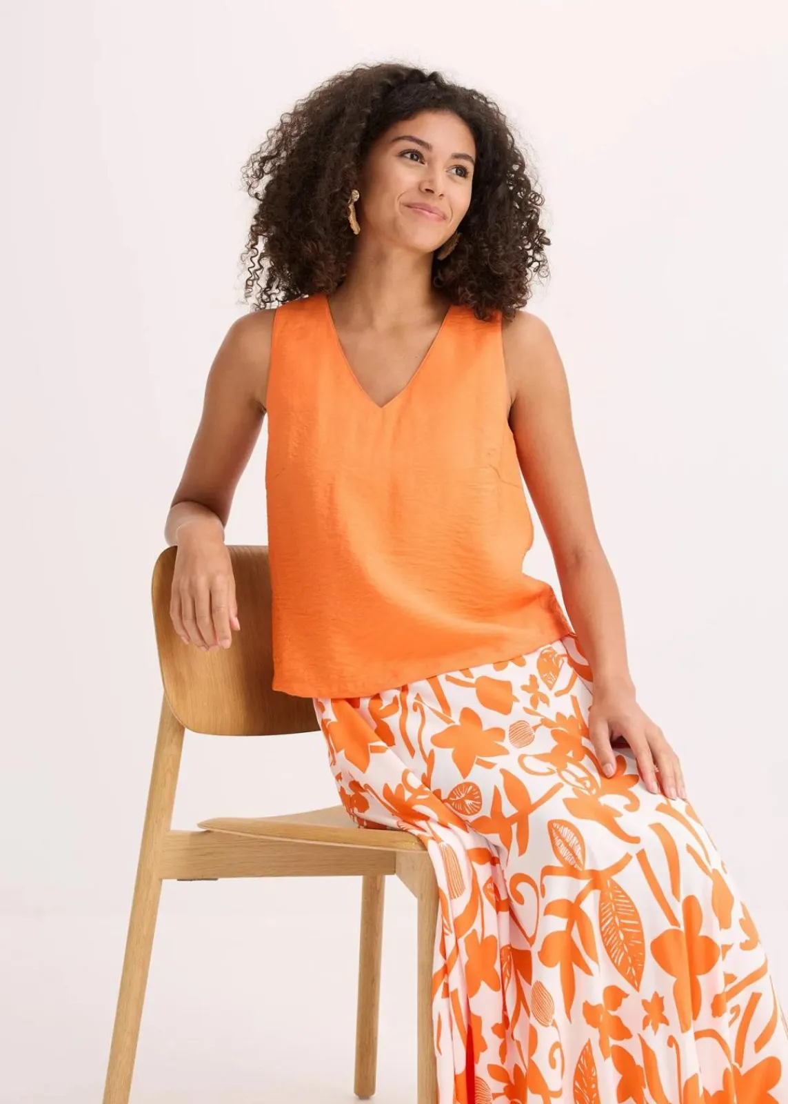 bonprix Bekleidung·Jacken & Mäntel|Blusen & Tuniken^Blusentop aus softem Viskose-Mix mango