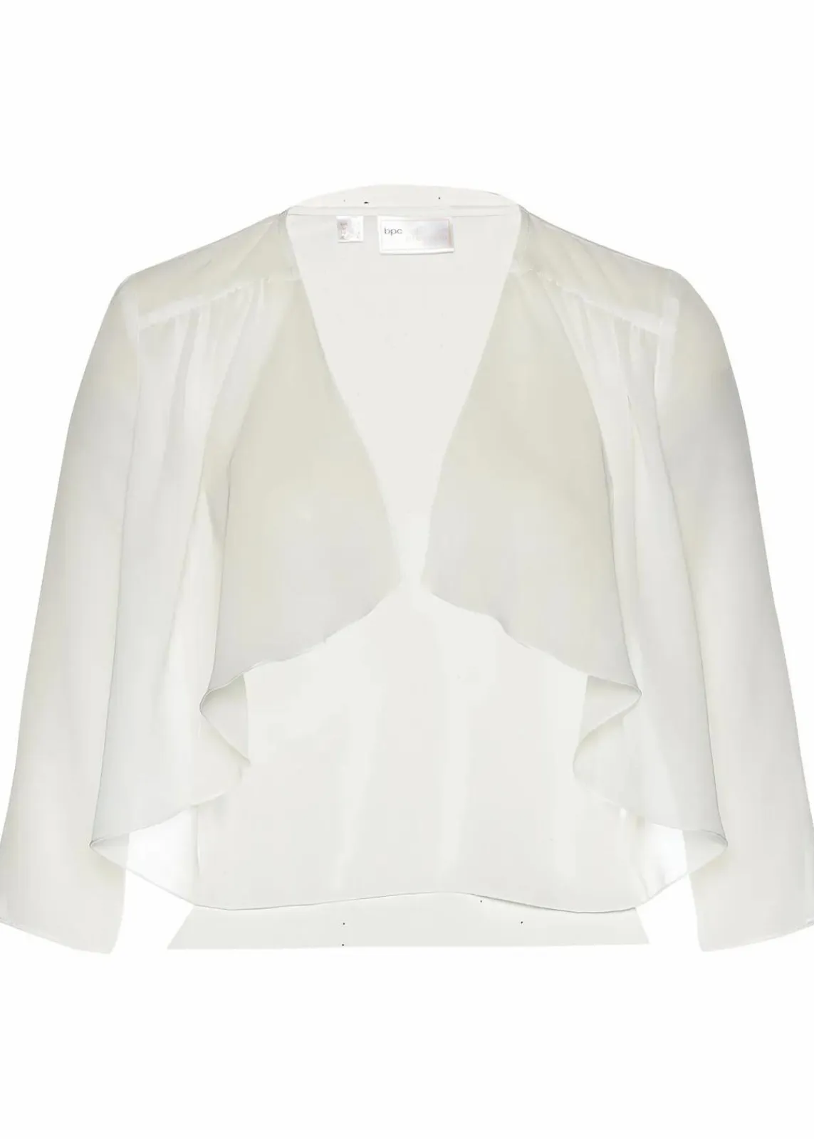 bonprix Jacken & Mäntel|Festliche Mode^Bolero aus feinem Chiffon wollweiß