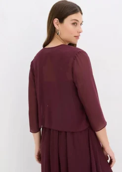 bonprix Jacken & Mäntel|Festliche Mode^Bolero aus feinem Chiffon wollweiß