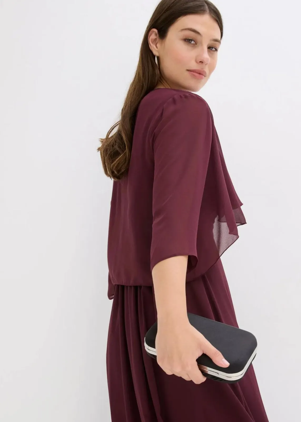 bonprix Jacken & Mäntel|Festliche Mode^Bolero aus feinem Chiffon wollweiß