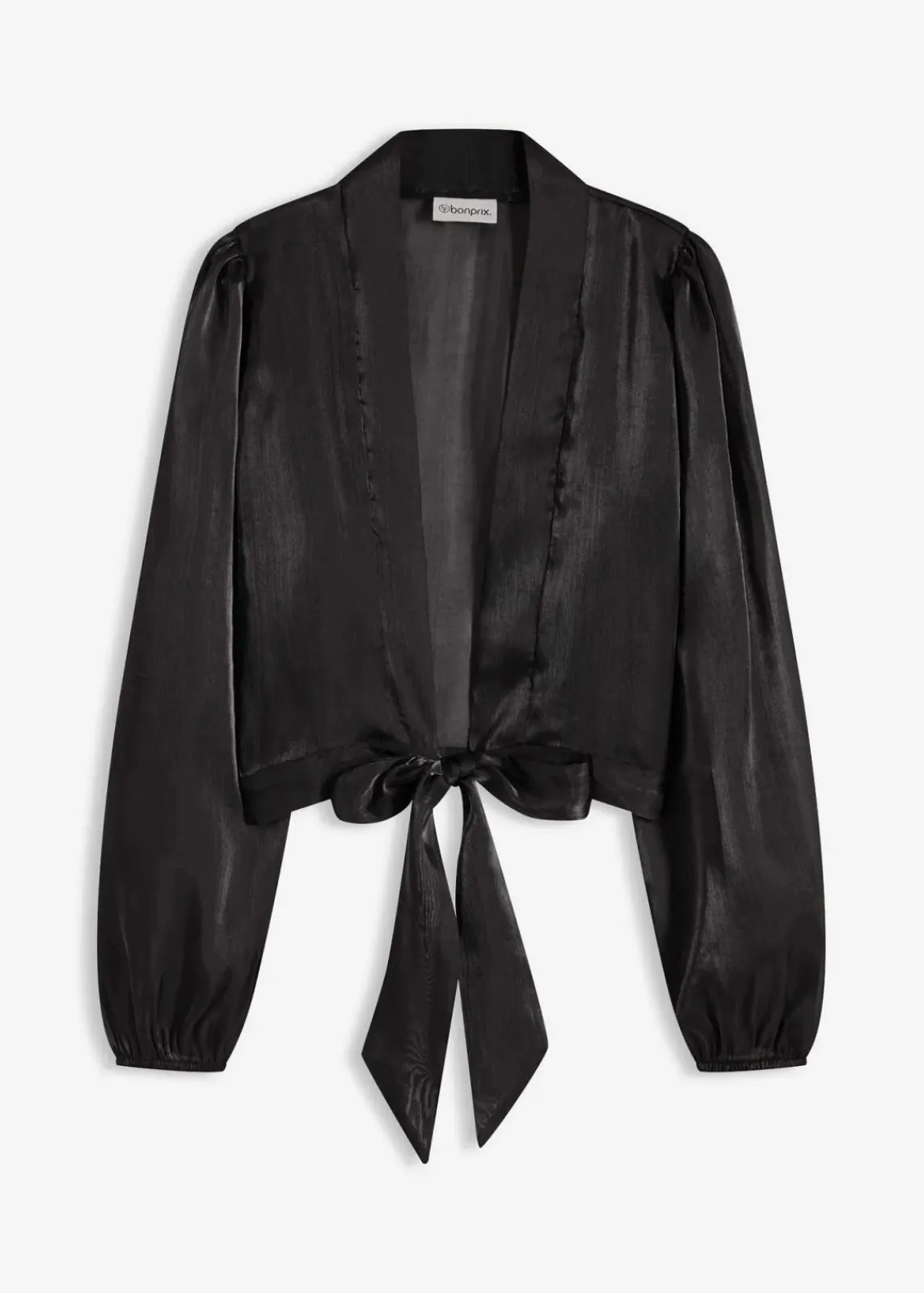 bonprix Bekleidung·Hosen|Festliche Mode^Bolero aus feinem Tüll mit Binde-Detail schwarz