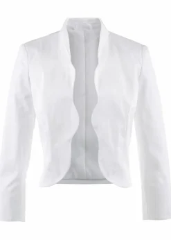 bonprix Bekleidung·Hosen|Jacken & Mäntel^Bolero aus feiner Baumwolle weiß