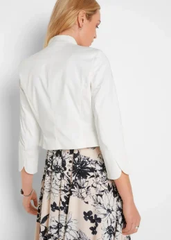 bonprix Bekleidung·Hosen|Jacken & Mäntel^Bolero aus feiner Baumwolle weiß