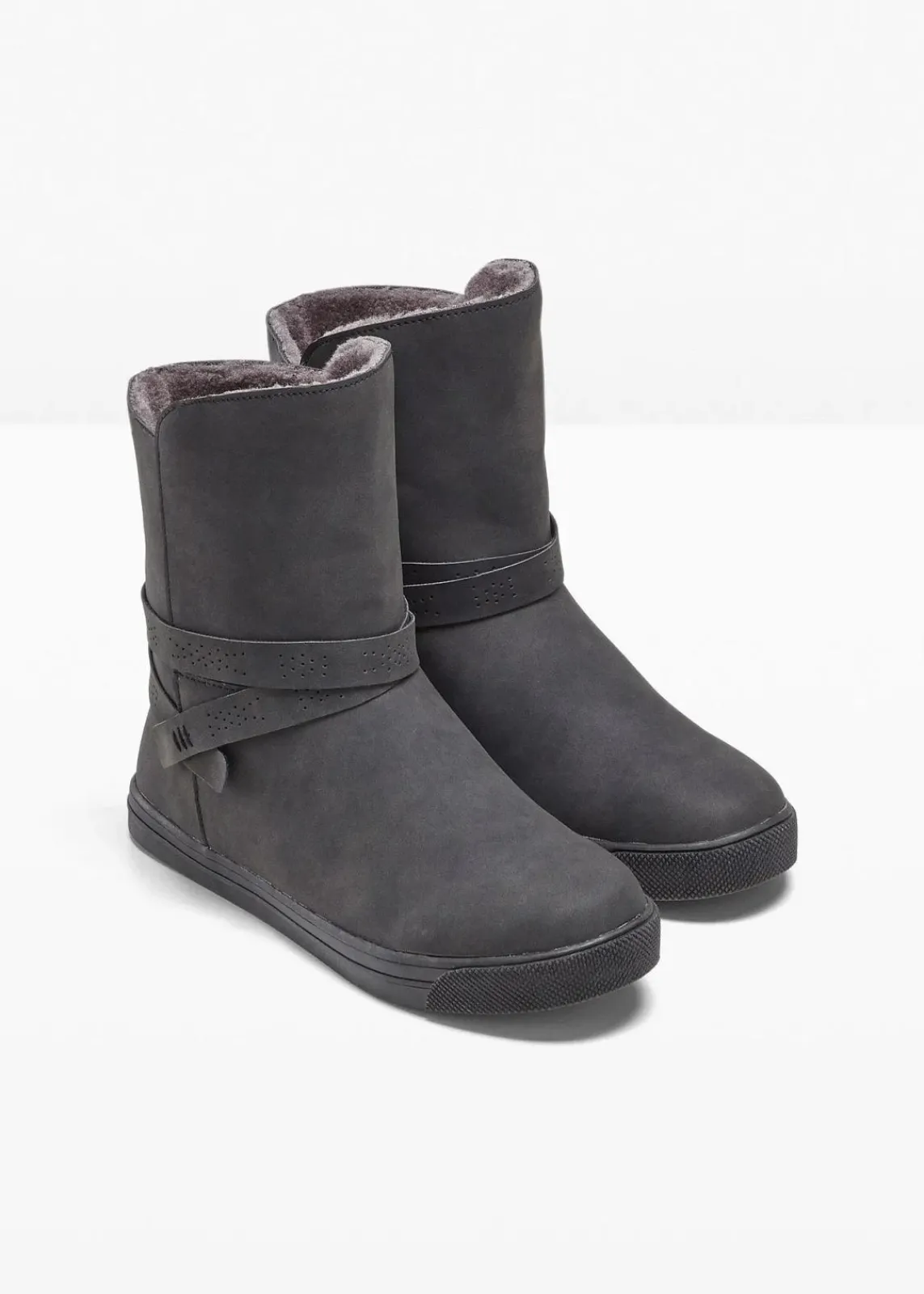 bonprix Gefütterte Winterschuhe|Boots^Boot anthrazit