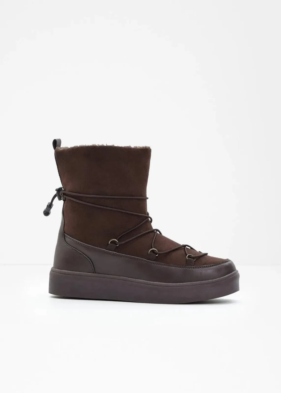 bonprix Gefütterte Winterschuhe|Boots^Boot dunkelbraun