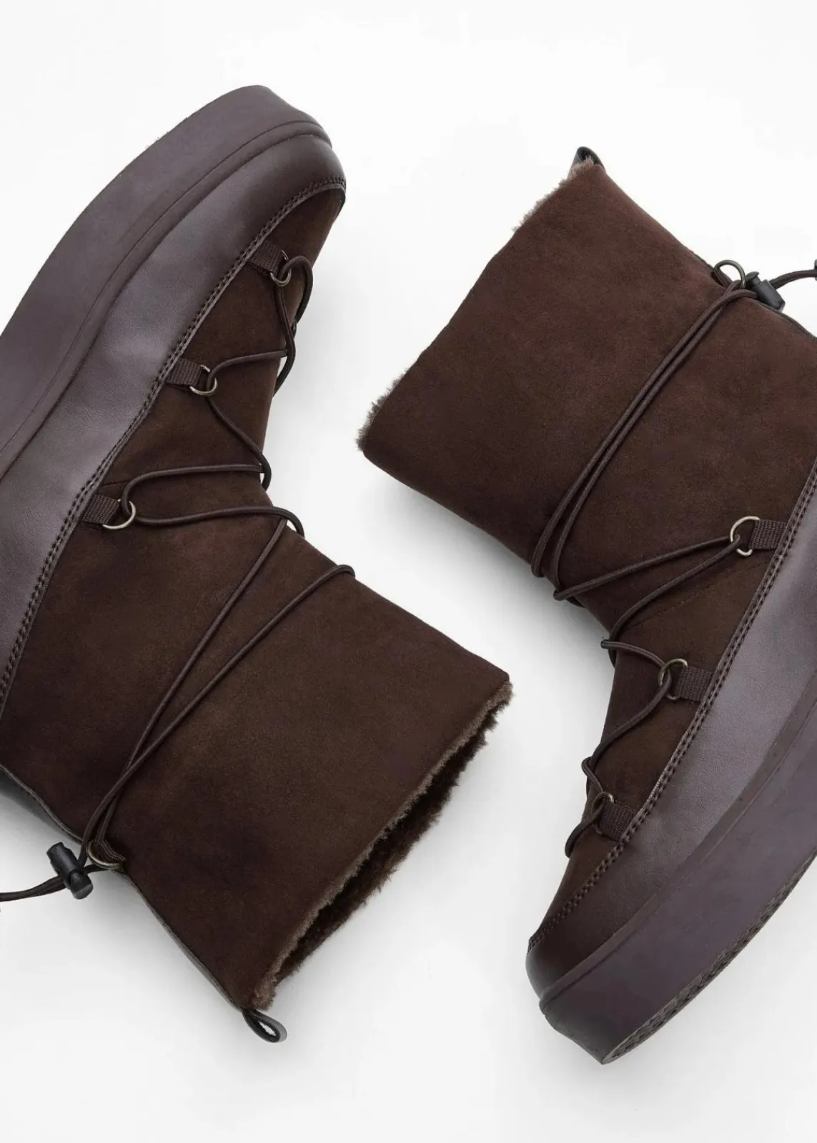 bonprix Gefütterte Winterschuhe|Boots^Boot dunkelbraun