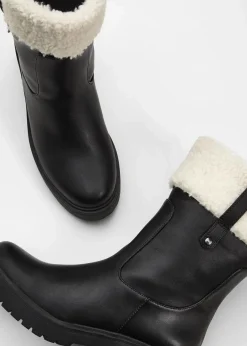 bonprix Gefütterte Winterschuhe|Boots^Boot schwarz