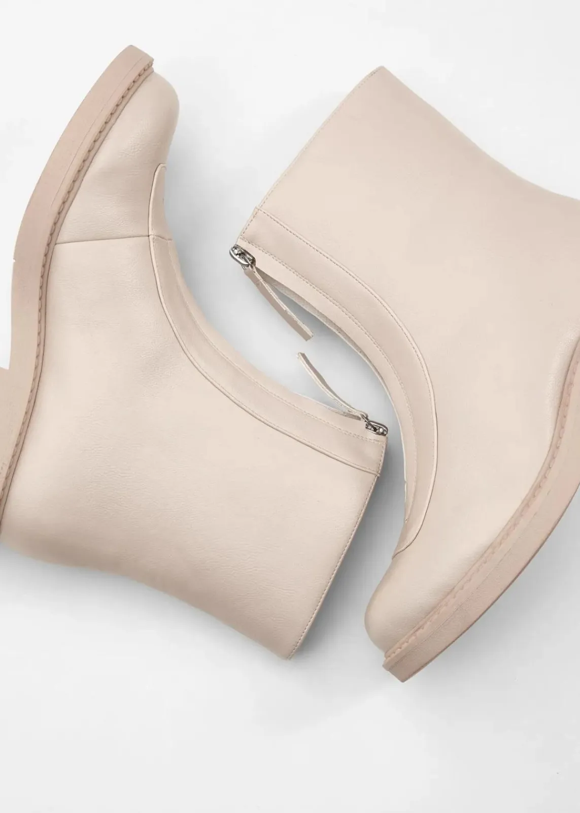bonprix Gefütterte Winterschuhe|Boots^Boot kieselbeige
