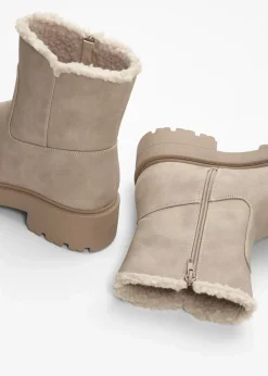 bonprix Gefütterte Winterschuhe|Boots^Boot hellsand