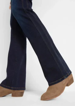 bonprix Kurzgrößen|Bekleidung·Shirts & Tops^Bootcut High Waist, Shaping dunkelblau used