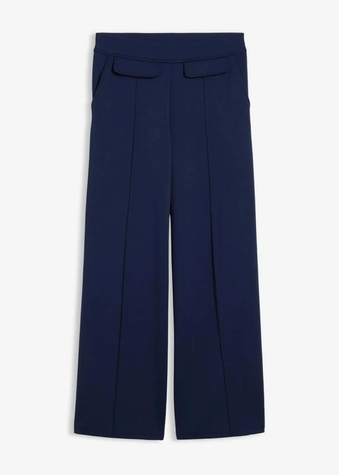 bonprix Bekleidung·Kleider|Hosen^Bootcut Hose aus leicht glänzendem Viskose-Mix dunkelblau