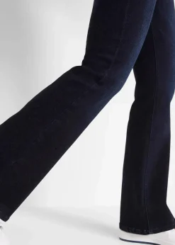 bonprix Kurzgrößen|Bekleidung·Shirts & Tops^Bootcut Jeans High Waist, Shaping-Ultra-Soft dunkelblau used