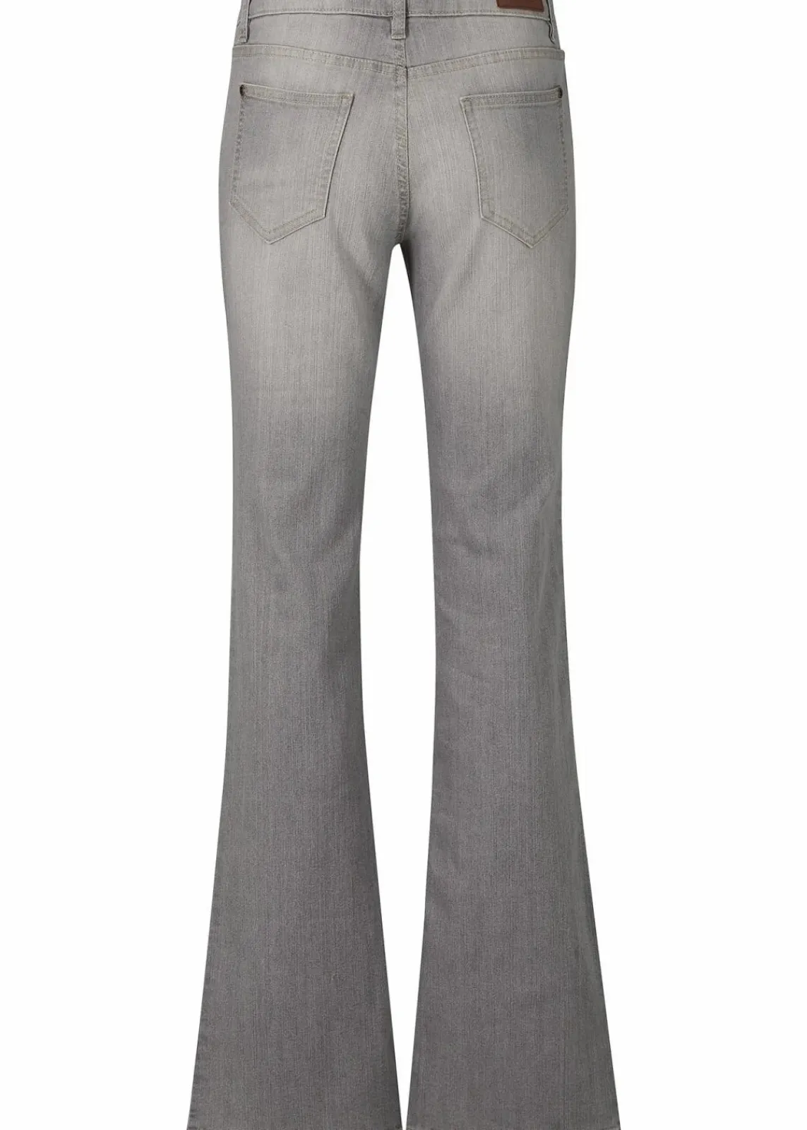 bonprix Jeans|Bekleidung·Shirts & Tops^Bootcut Jeans Mid Waist, Komfort-Stretch hellgrau used
