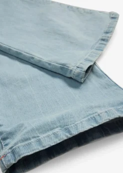 bonprix Bekleidung·Shirts & Tops|Jeans^Bootcut Jeans Mid Waist, Stretch hellblau used
