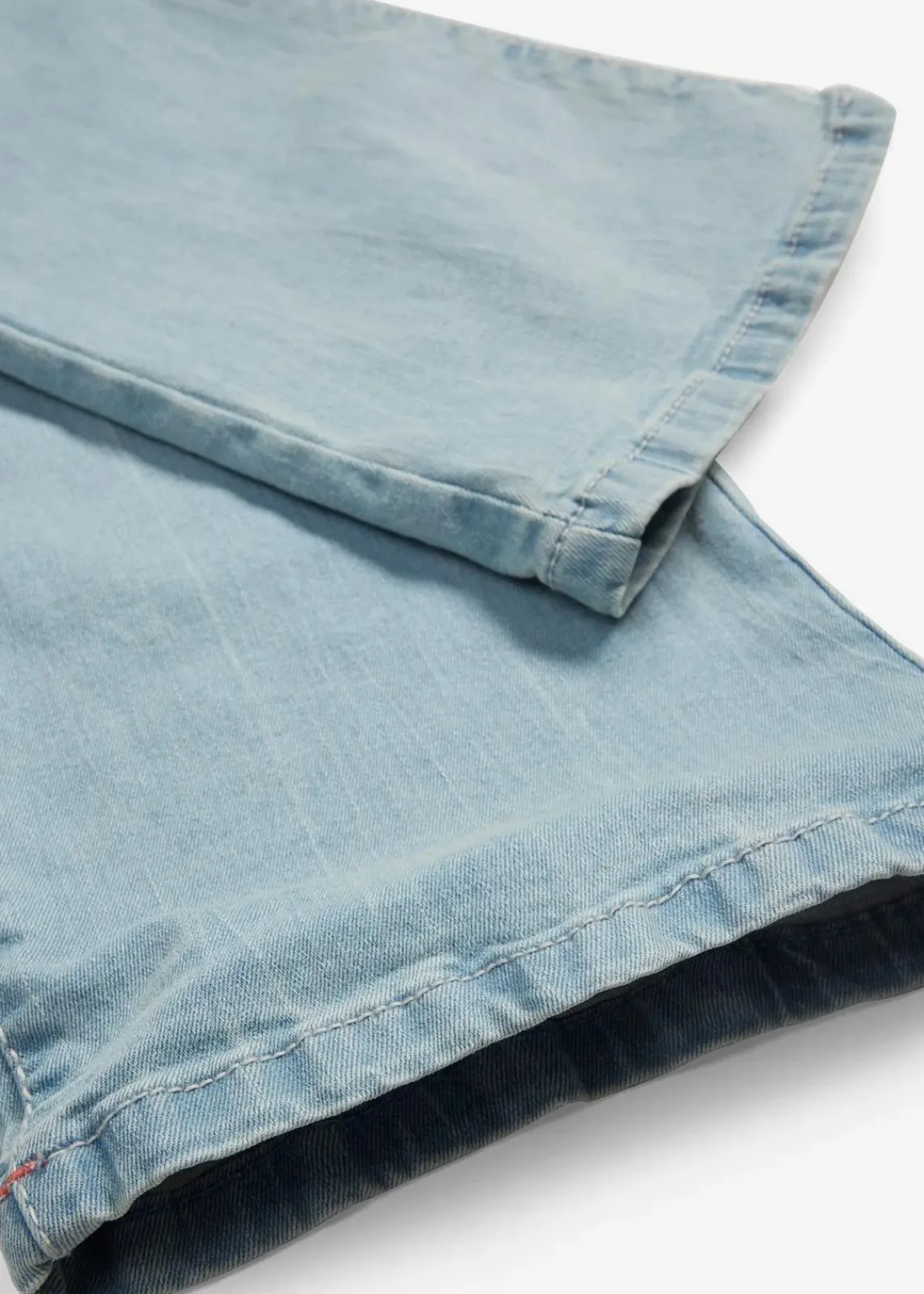 bonprix Bekleidung·Shirts & Tops|Jeans^Bootcut Jeans Mid Waist, Stretch hellblau used