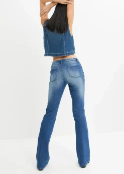 bonprix Jeans|Bekleidung·Shirts & Tops^Bootcut-Jeans blau denim