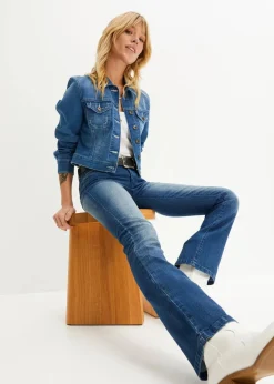 bonprix Jeans|Bekleidung·Shirts & Tops^Bootcut-Jeans blau denim