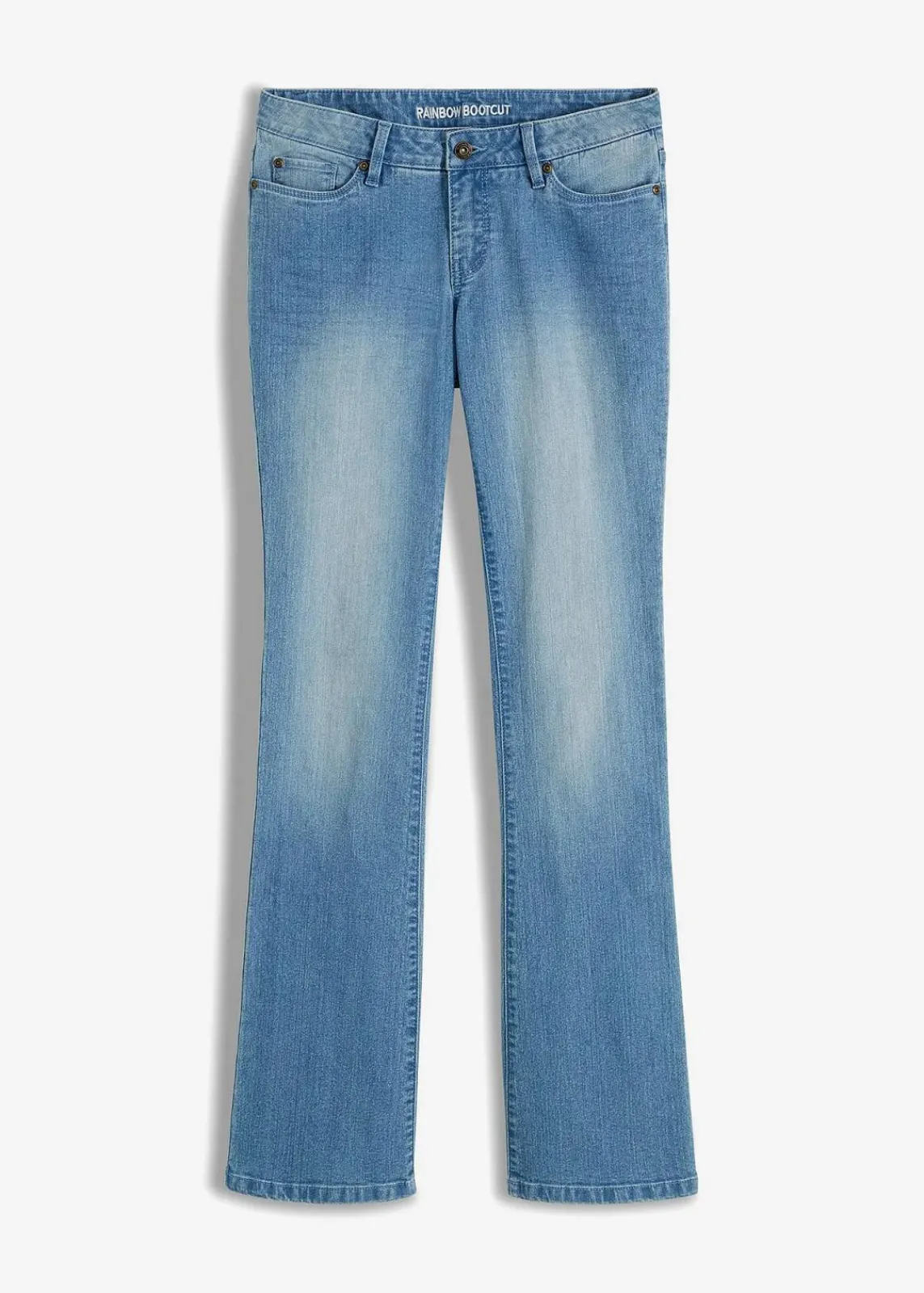 bonprix Bekleidung·Shirts & Tops|Jeans^Bootcut-Jeans hellblau denim