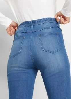 bonprix Bekleidung·Shirts & Tops|Jeans^Bootcut-Jeans High Waist, Bequembund blau denim used