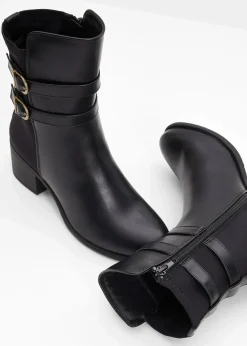 bonprix Schuhe & Accessoires In Spezialgrößen·Weite Schuhe|Schuhe & Accessoires In Spezialgrößen·Elastischer Schaft^Boots schwarz