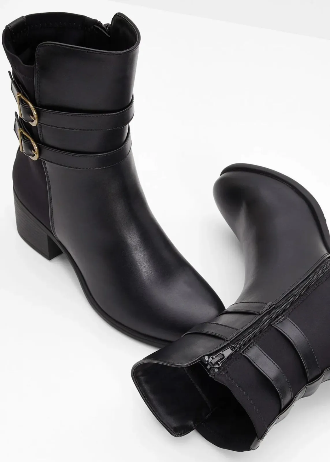 bonprix Schuhe & Accessoires In Spezialgrößen·Weite Schuhe|Schuhe & Accessoires In Spezialgrößen·Elastischer Schaft^Boots schwarz