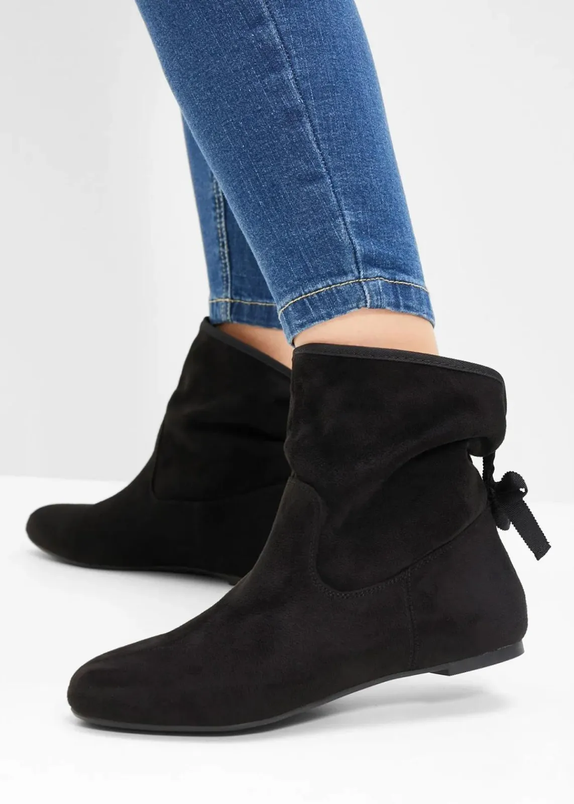bonprix Boots^Boots mit Schleife schwarz
