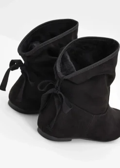 bonprix Boots^Boots mit Schleife schwarz