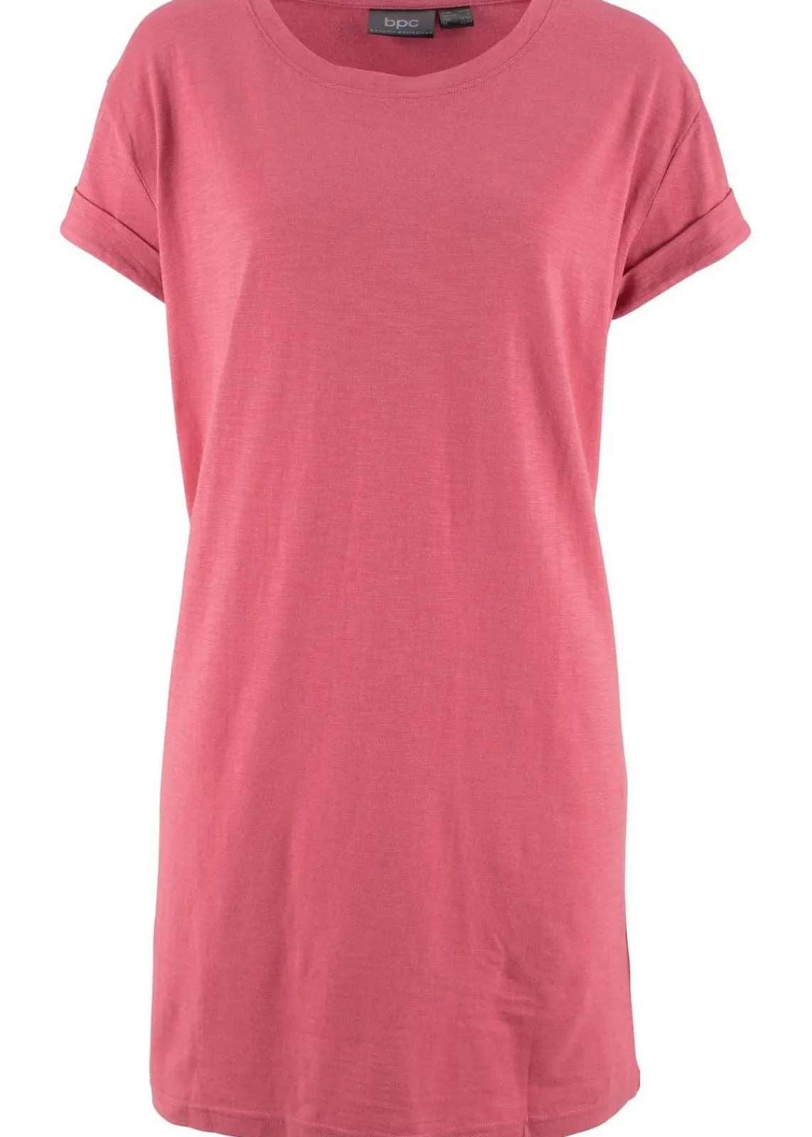 bonprix Shirts & Tops|Basics^Boxy-Longshirt mit kurzen Ärmeln rauchhimbeere