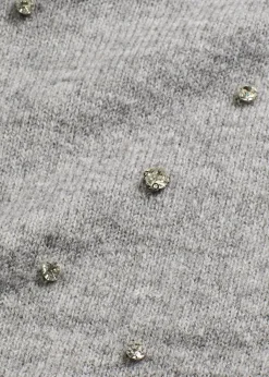 bonprix Bekleidung·Umstandsmode|Strickmode^Boxy-Pullover grau meliert