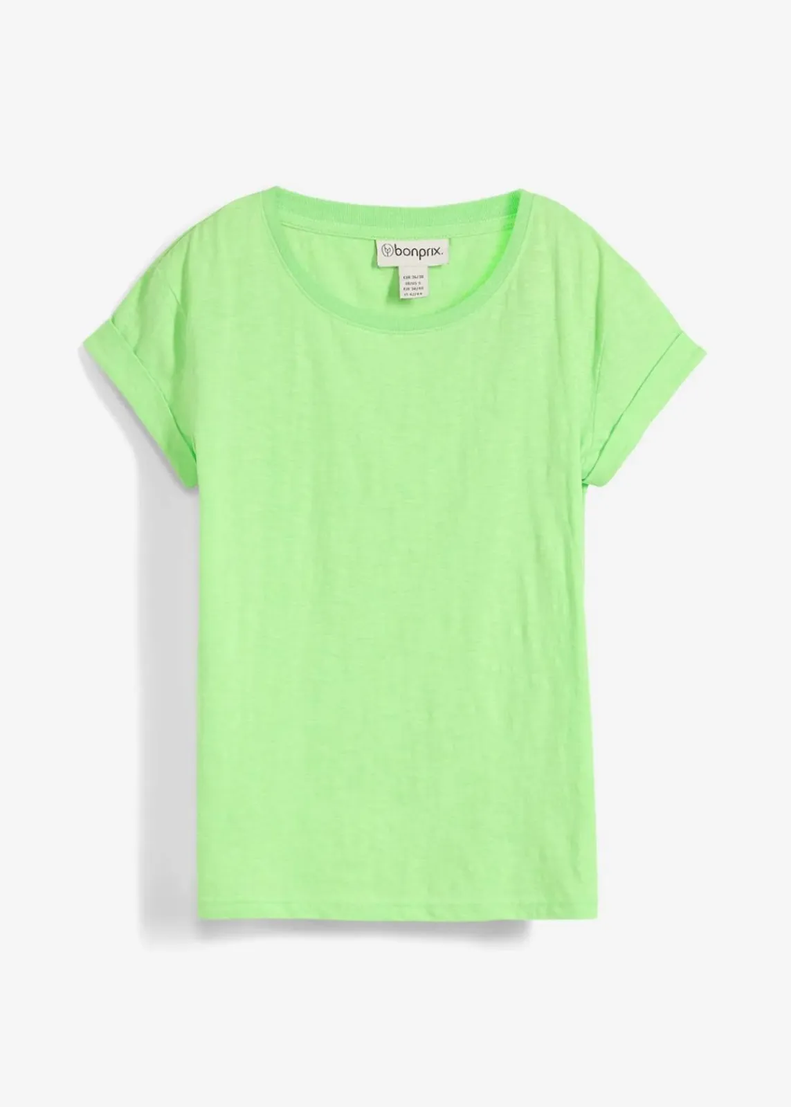 bonprix Basics|Shirts & Tops^Boxy-Shirt neongrün
