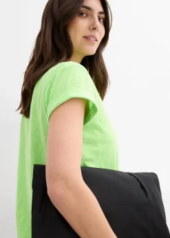 bonprix Basics|Shirts & Tops^Boxy-Shirt neongrün