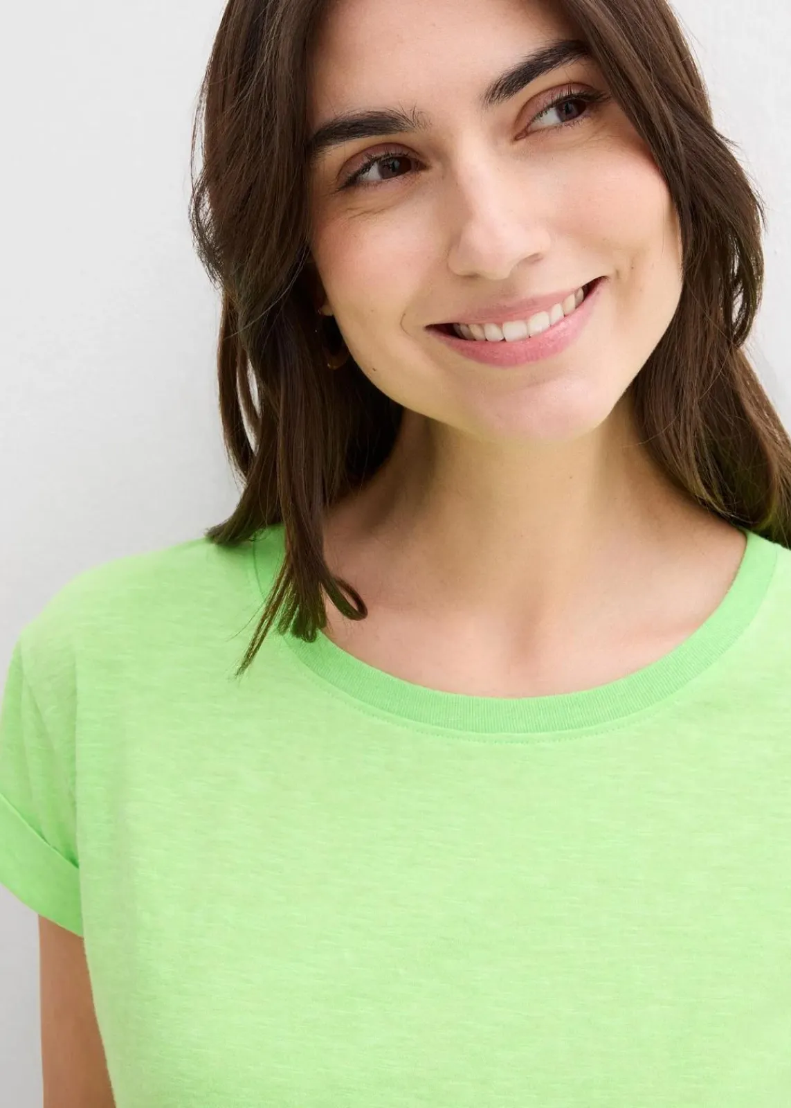 bonprix Basics|Shirts & Tops^Boxy-Shirt neongrün