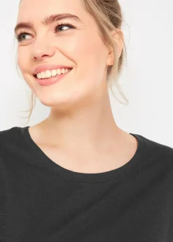 bonprix Bekleidung·Röcke|Nachhaltigere Materialien^Boxy-Shirt schwarz