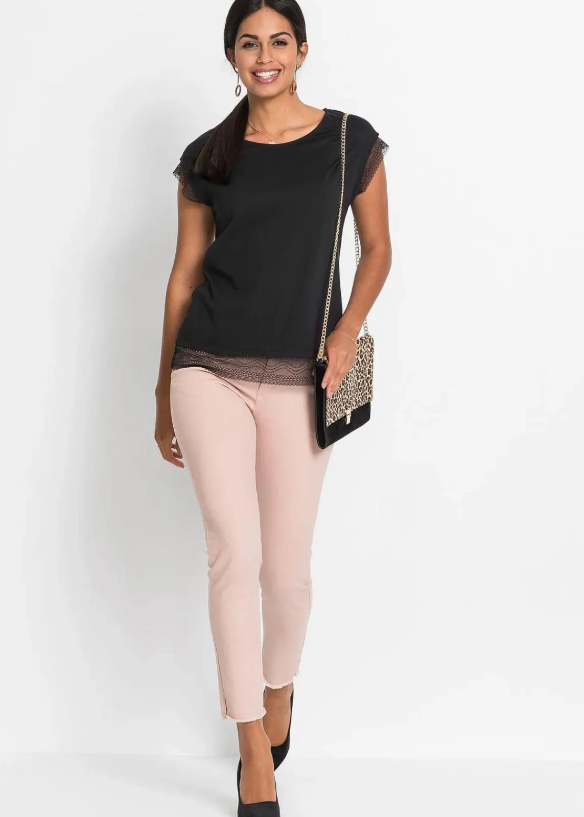 bonprix Shirts & Tops^Boxy-Shirt aus Baumwolle schwarz