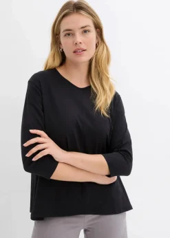bonprix Shirts & Tops^Boxy-Shirt aus biologischer Baumwolle schwarz