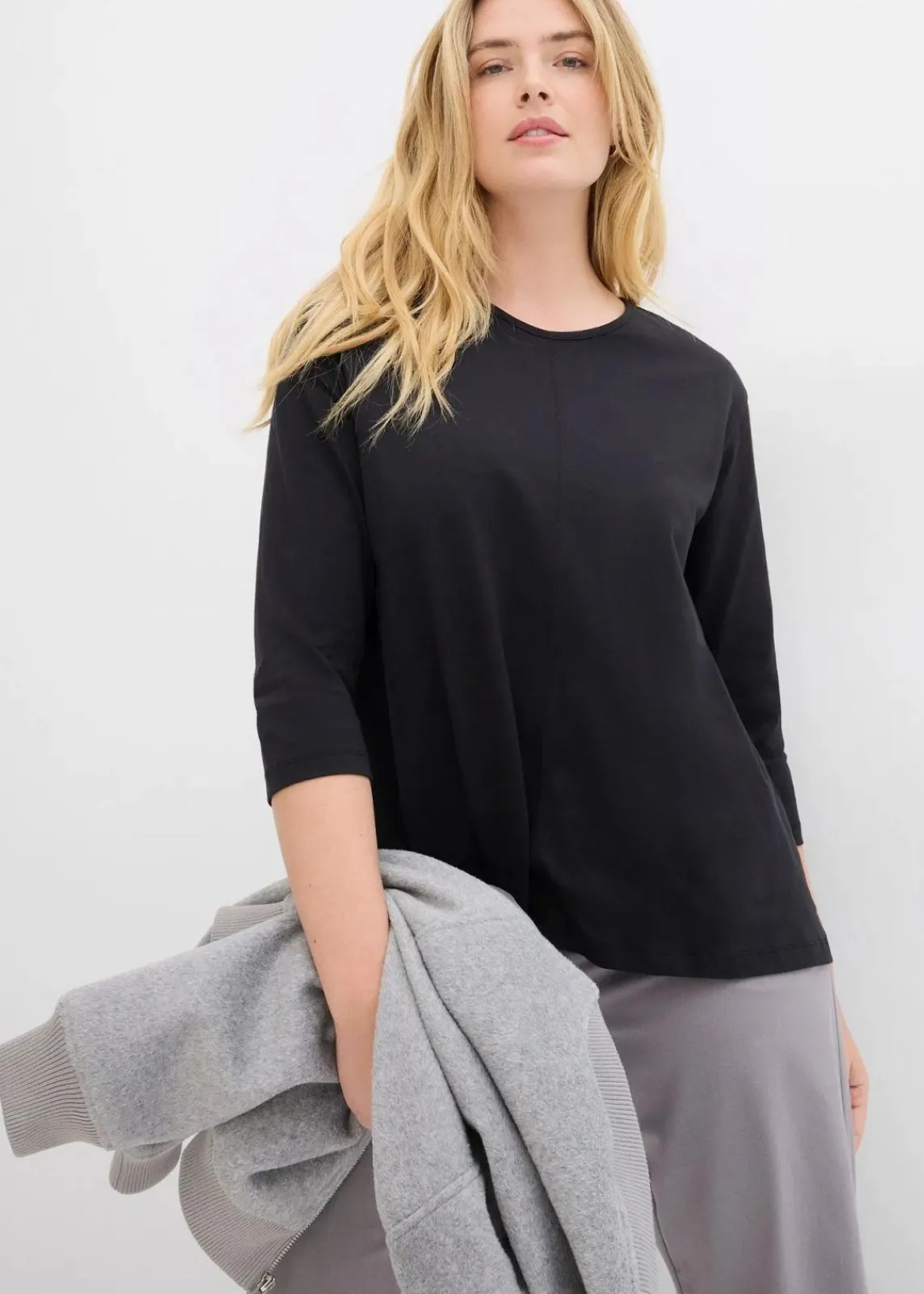 bonprix Shirts & Tops^Boxy-Shirt aus biologischer Baumwolle schwarz