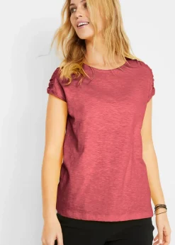 bonprix Shirts & Tops^Boxy-Shirt, kurzarm kastanienrot