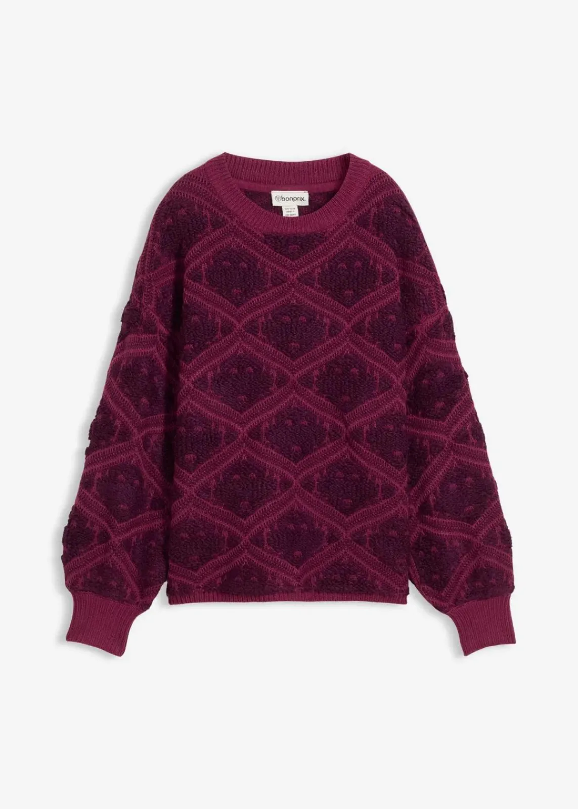 bonprix Bekleidung·Umstandsmode|Bekleidung·Jeans^Boxy-Strickpullover beere/holunderbeere