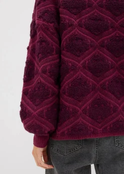 bonprix Bekleidung·Umstandsmode|Bekleidung·Jeans^Boxy-Strickpullover beere/holunderbeere