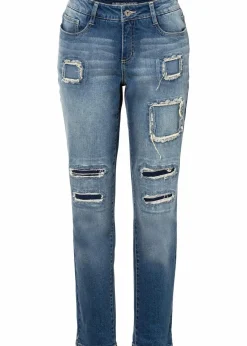 bonprix Bekleidung·Shirts & Tops|Jeans^Boyfriend Jeans Mid Waist dirty denim