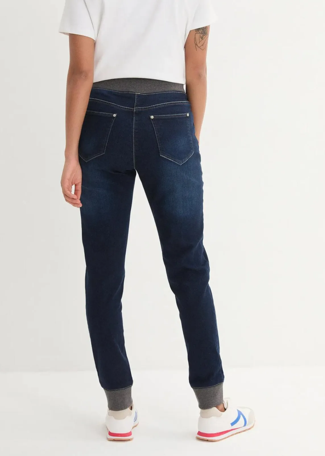 bonprix Bekleidung·Shirts & Tops|Jeans^Boyfriend Jeans Mid Waist, Bequembund nachtblau denim