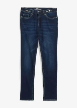 bonprix Bekleidung·Shirts & Tops|Jeans^Boyfriend Jeans Mid Waist, Stretch dunkelblau used