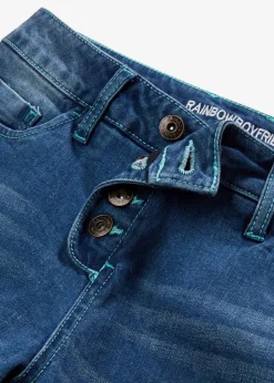 bonprix Bekleidung·Shirts & Tops|Jeans^Boyfriend-Jeans dunkelblau denim used